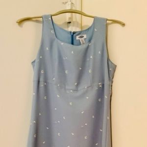 Super Cute Minty Blue Dress w/ White Flowers